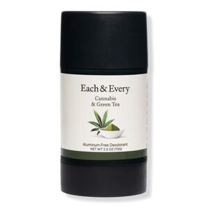 Each & Every Cannabis & Green Tea Worry Free Natural Deodorant - 2.5 oz